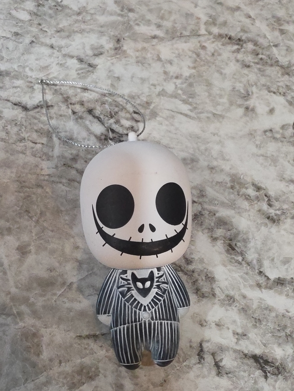 Disney Jack Skellington Ornament in White and Black